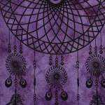 Purple Dream Catcher Print Wall Hanging - Image 3