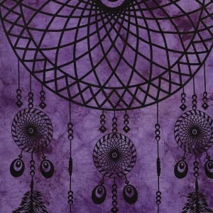 Purple Dream Catcher Print Wall Hanging - Image 3