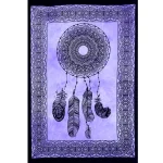Purple Dream Catcher Yoga Mat Mandala Print Tapestry - Image 2
