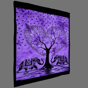 Purple Elephant Tree Of Life Wall Hanging - Image 3