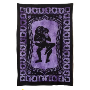 Purple Kamasutra Sex Position Cotton Poster - Image 2