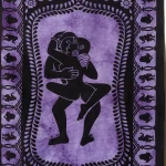 Purple Kamasutra Sex Position Cotton Poster - Image 3