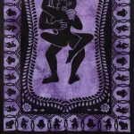 Purple Kamasutra Sex Position Cotton Poster - Image 5
