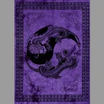 Purple Mandala Tapestry Dragon Wall Hanging - Image 2