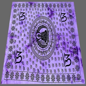 Purple Mandala Tapestry Om Buddha Wall Hanging - Image 3