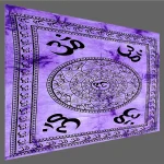 Purple OM Print Cotton Wall Hanging - Image 3
