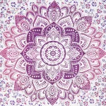 Purple Ombre Mandala Wall Hanging Tapestry - Image 3