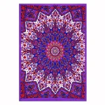 Purple Star Printed Poster Meditation Mat - Image 2