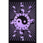 Purple Yin Yang Wall Hanging Poster Cotton Tapestry - Image 2