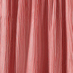 Red & Black Stripe Printed Cotton Fabric - Image 3