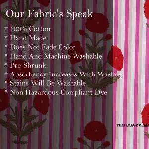 Red Floral Print Women Dress Making Fabric - Image 5