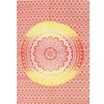 Red Ombre Mandala Printed Cotton Tapestry - Image 2