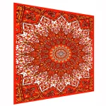 Red Star Mandala Printed Poster Table Cover - Image 3
