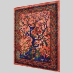 Red Tree Of Life Printed Wall Decor Poster - Image 2