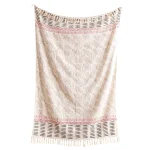 Reversible Hand Block Printed Large Sofa Throw - Image 3