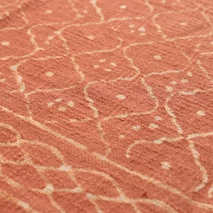Rust Abstract Print Cotton Sofa Throw 50"x70" Inch - Image 4