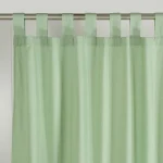 Sage Green 100% Cotton Window / Door Curtains - Image 3