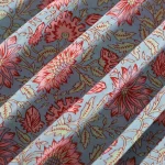 Sanganer Handmade Floral Print Cotton Fabric - Image 3