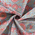 Sanganer Handmade Floral Print Cotton Fabric