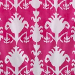 Sanganeri Hand Block Print Ikat Fabric - Image 4
