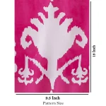 Sanganeri Hand Block Print Ikat Fabric - Image 5
