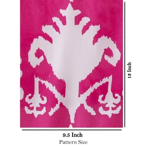 Sanganeri Hand Block Print Ikat Fabric - Image 5