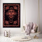 Skull Skelton Print Wall Hanging Poster