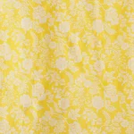 Traditional Handmade Yellow Floral Print Cotton Fabric - Image 4