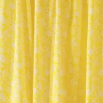 Traditional Handmade Yellow Floral Print Cotton Fabric - Image 3