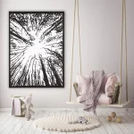 Tree Of Life Tapestry Black White Wall Hanging
