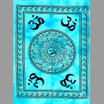 Turquoise Om Mandala Hippy Wall Hanging - Image 2