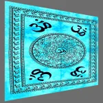 Turquoise Om Mandala Hippy Wall Hanging - Image 3