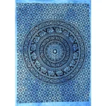 Turquoise Tie Dye Mandala Tapestry - Image 2