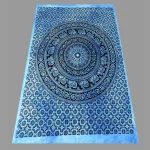 Turquoise Tie Dye Mandala Tapestry - Image 3