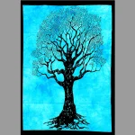 Turquoise Tree of life Print Wall Hanging - Image 2