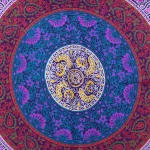 Violet Mandala Printed Wall Hanging Tapestry - Image 2