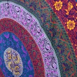 Violet Mandala Printed Wall Hanging Tapestry - Image 3