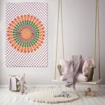 White Tapestry Home Wall Decor Poster