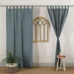 Window & Long Door Gray Curtains Home Decor