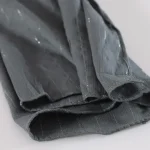 Woman's Indian Designer Wrap Gray Chiffon Scarf - Image 3