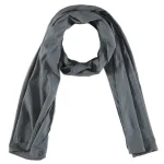 Woman's Indian Designer Wrap Gray Chiffon Scarf - Image 4