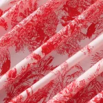 Women Cotton Fabric Red Forest Printed - Image 2