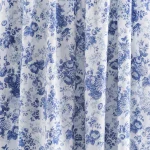 Women Dress Making Blue Flower Print Cotton Fabric