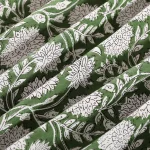 Women Green Floral Print Cotton Fabric