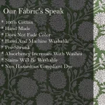 Women Green Floral Print Cotton Fabric - Image 5