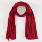 Women Long Chiffon Scarf Red Chiffon Dupatta