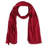 Women Long Chiffon Scarf Red Chiffon Dupatta - Image 4