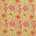 Women Yellow Floral Print Cotton Fabric - Image 4