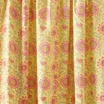Women Yellow Floral Print Cotton Fabric - Image 2