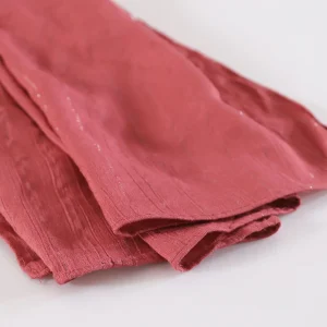 Women's Magenta Dupatta Silver Striped Wrap Chunni - Image 3